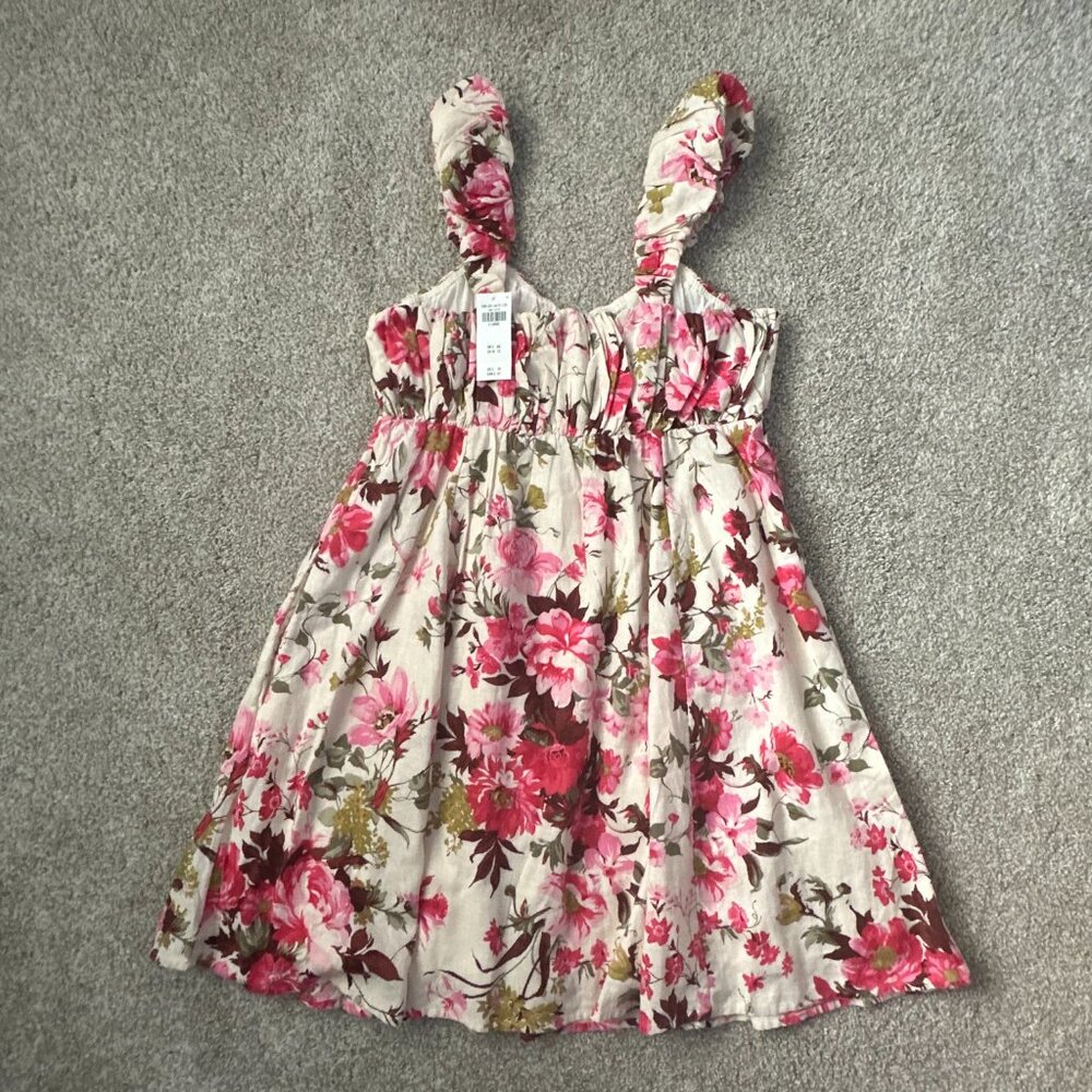 NEW abercrombie puff strap pink mini dress 🤍 xl - Picture 14 of 14